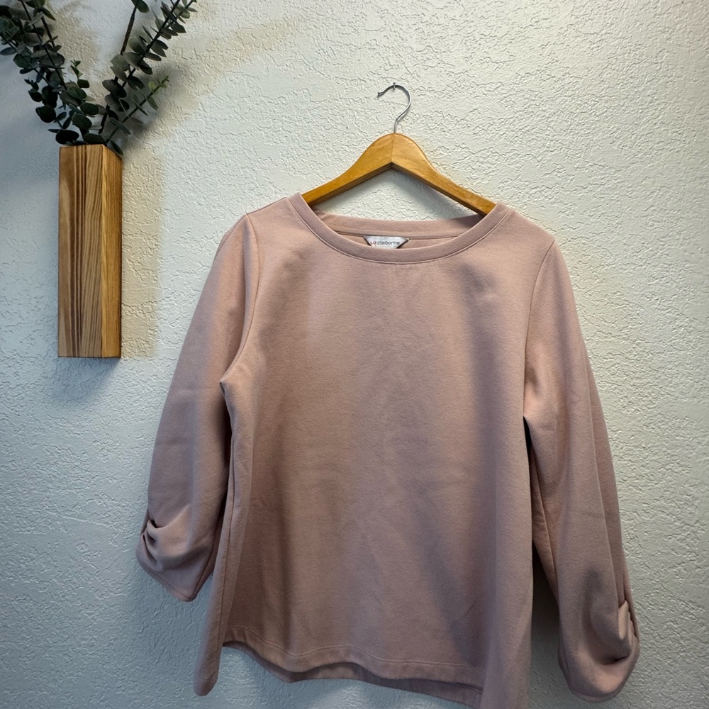 Liz Claiborne Blush Pink Sweatshirt